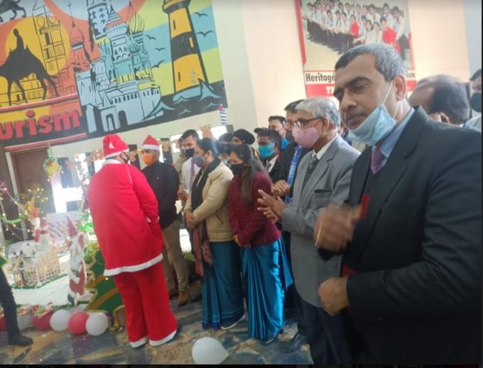 Heritage Institute of Hotel and Tourism Agra 24th Dec 2021 Christmas photo 3